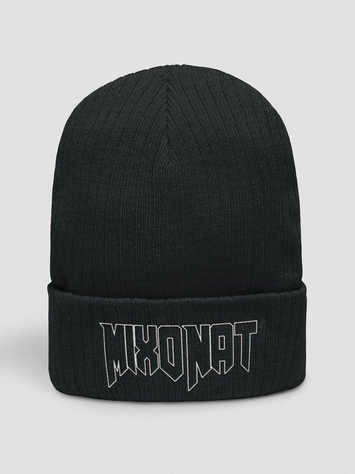 MixoNat White Outline Logo Beanie product image (1)