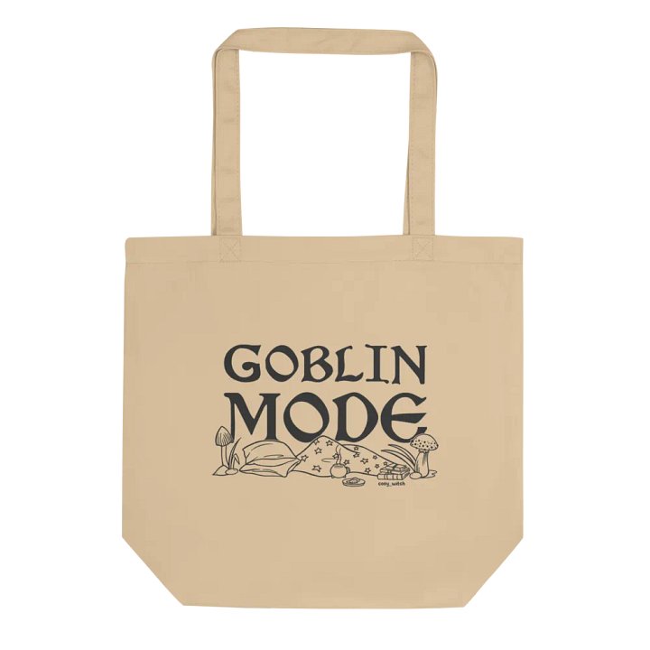 Goblin Mode Eco Cotton Tote Bag -Natural product image (1)