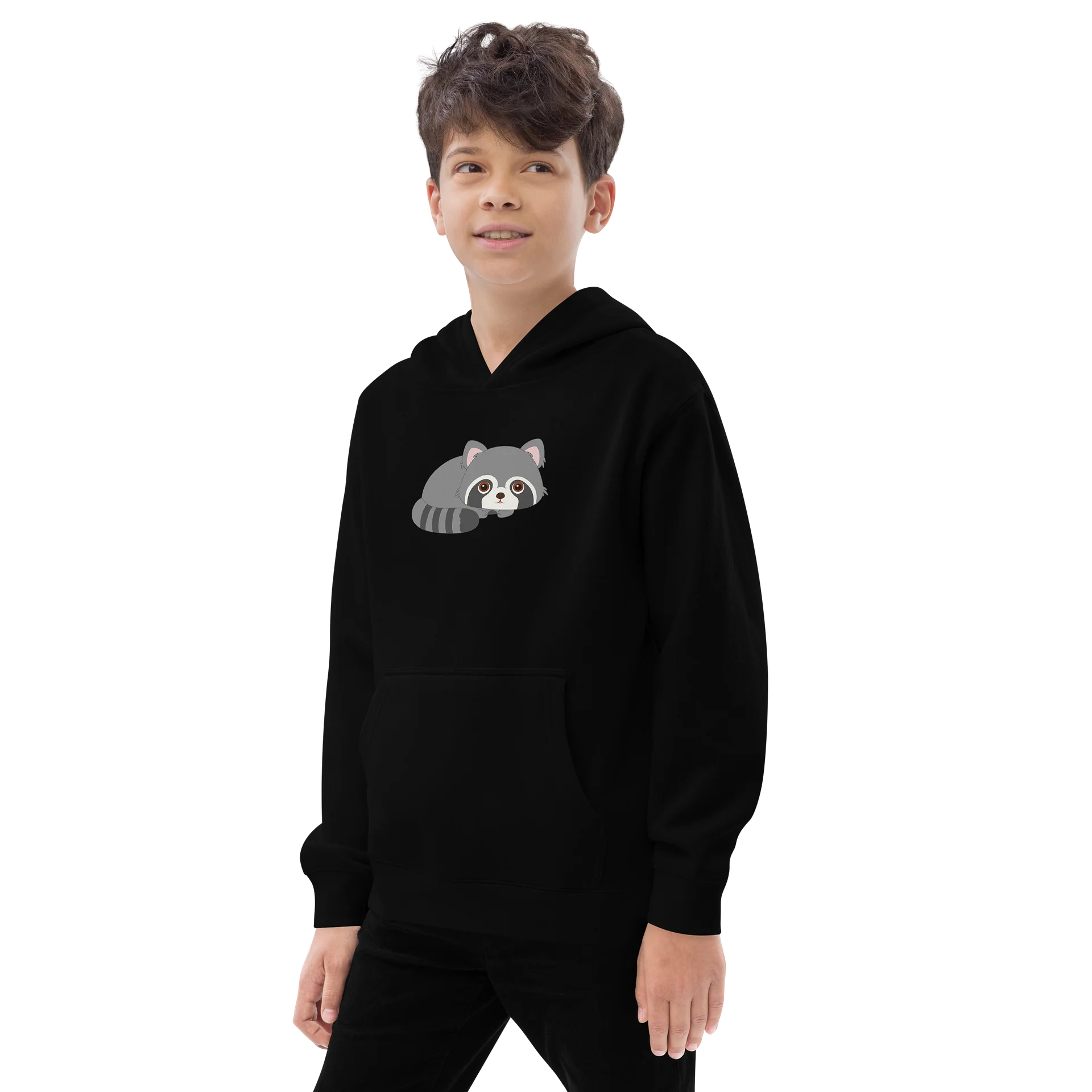 Woodland Animals Raccoon Youth Pullover product image (5)