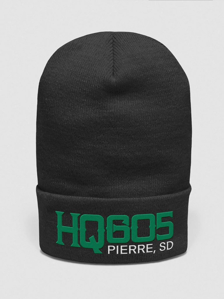 HQ605 Green Logo Beanie product image (1)
