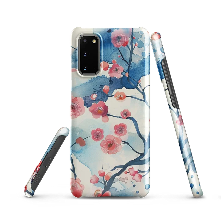 Traditional Japanese Watercolor Samsung Case - Pink Plum Blossom Cover product image (4)
