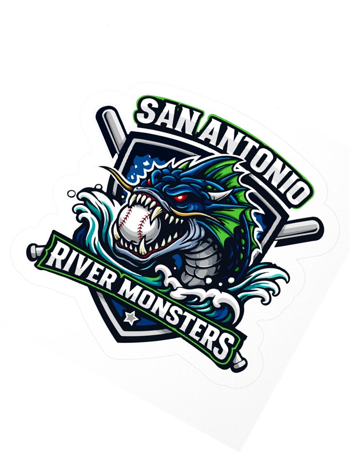 San Antonio River Monsters Kiss Cut Stickers product image (4)