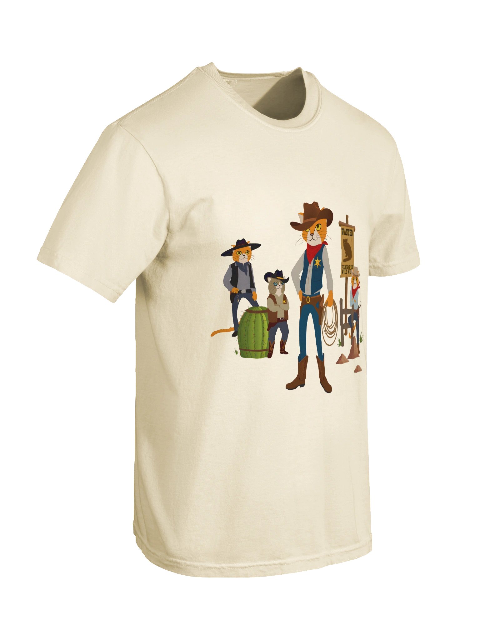 Felines of the Wild West Cowboy T-Shirt product image (32)