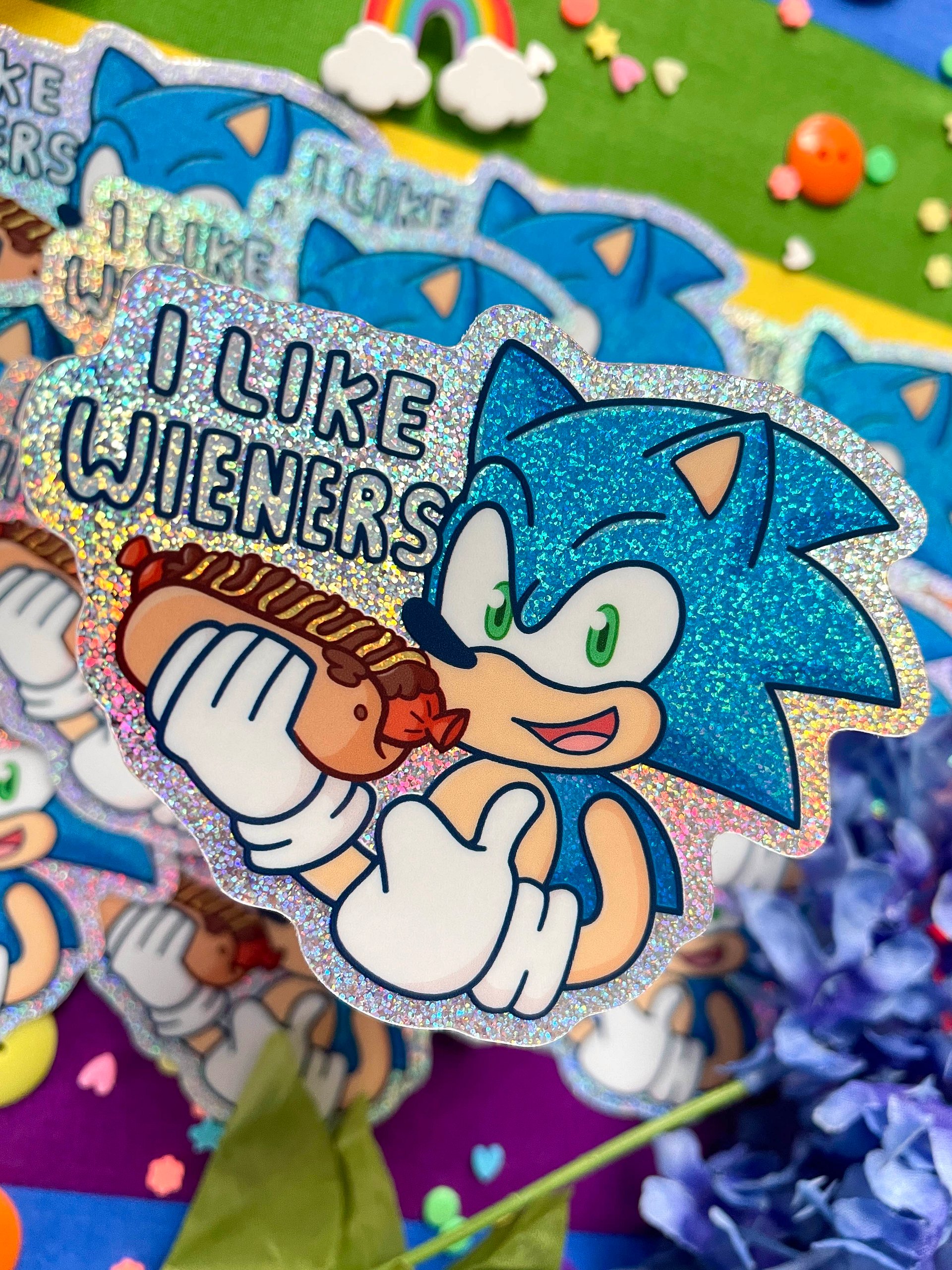 Sonic Likes Wieners Sticker product image (2)