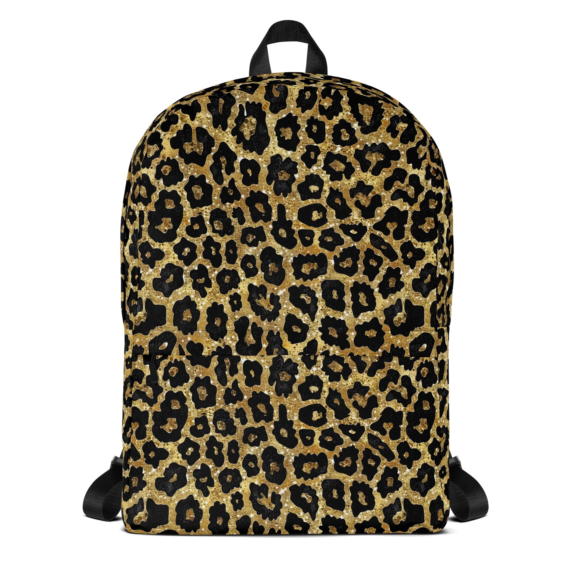 Stylish Golden Leopard Print Backpack for Everyday Use product image (1)