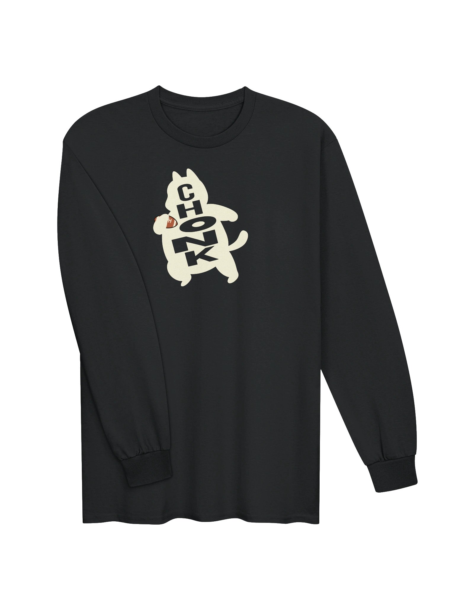 American Football Chonk Cat 1 - Unisex Adult Long Sleeve T-shirt product image (2)