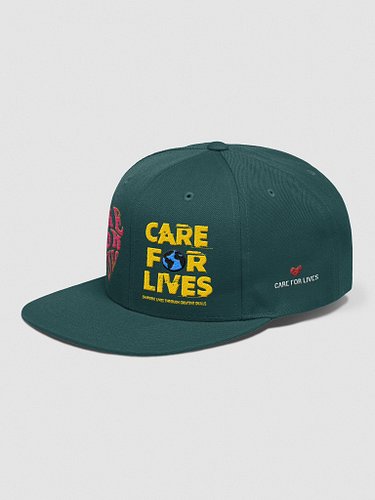 Care 4 Lives wool blend snapback.  This high profile wool blend snapback is down for the BBQ. Make an appearance the fam won’...