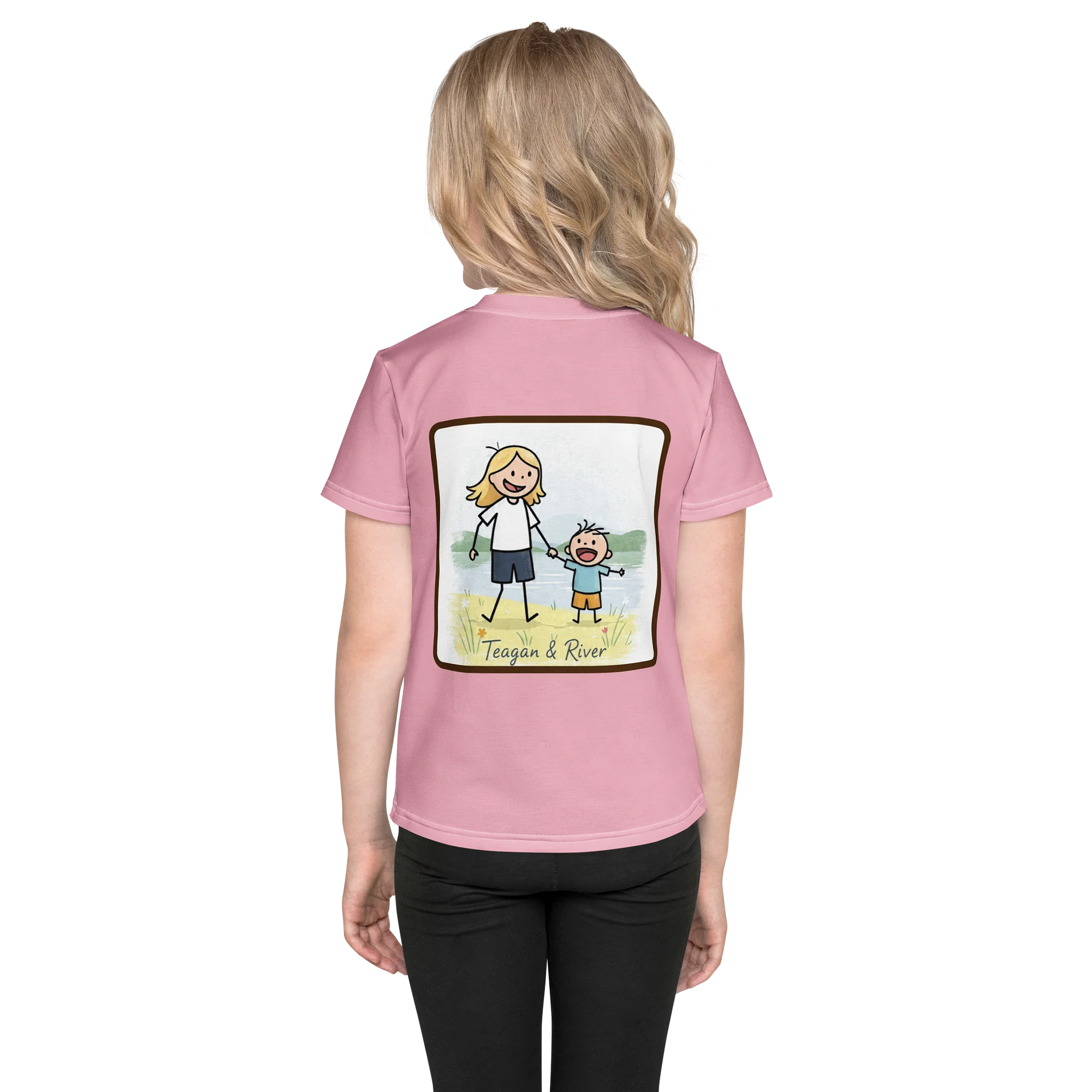 Smiley Blossom Kids Crewneck Tee product image (2)