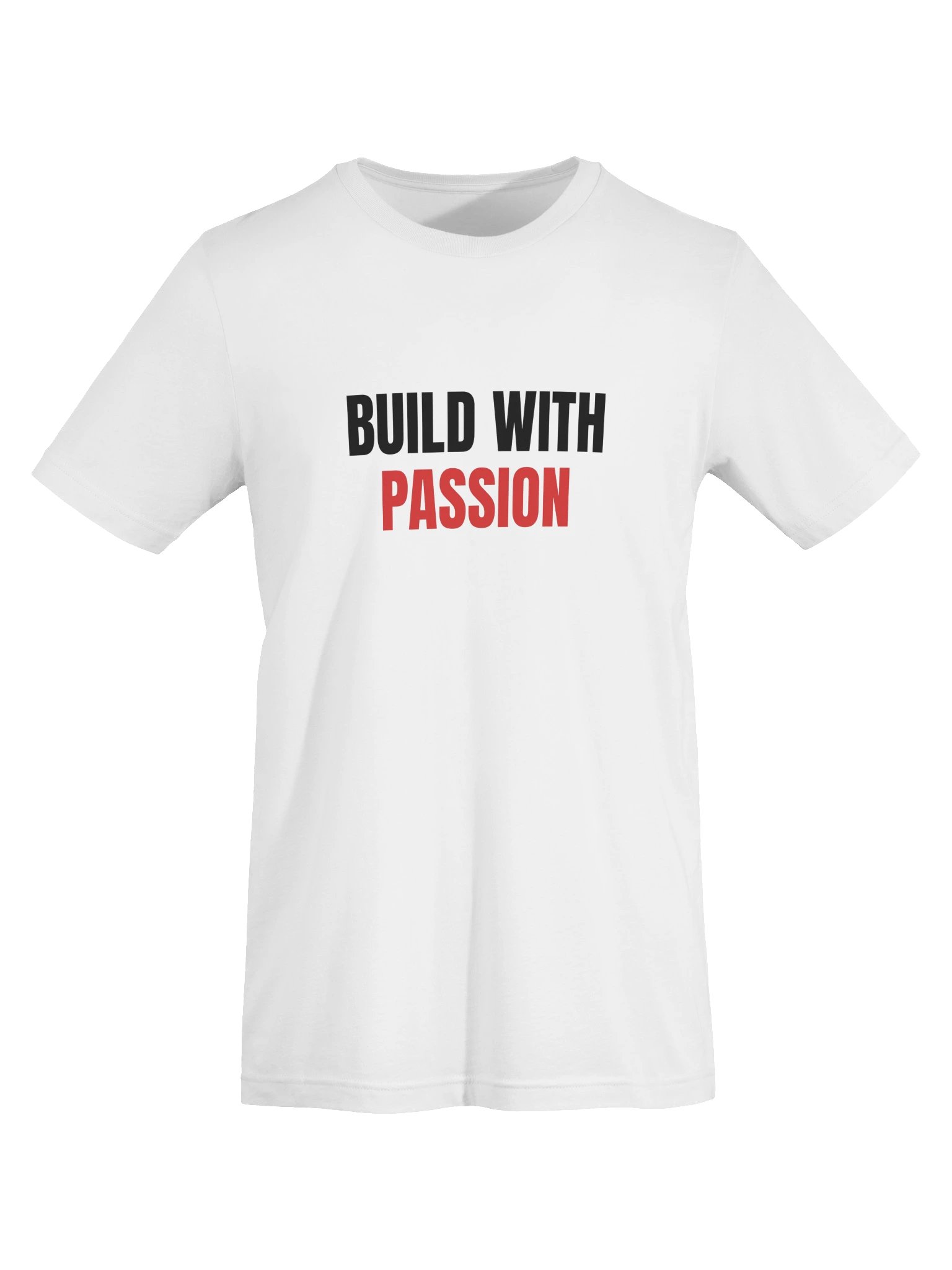 Build With Passion T-Shirt, White product image (5)
