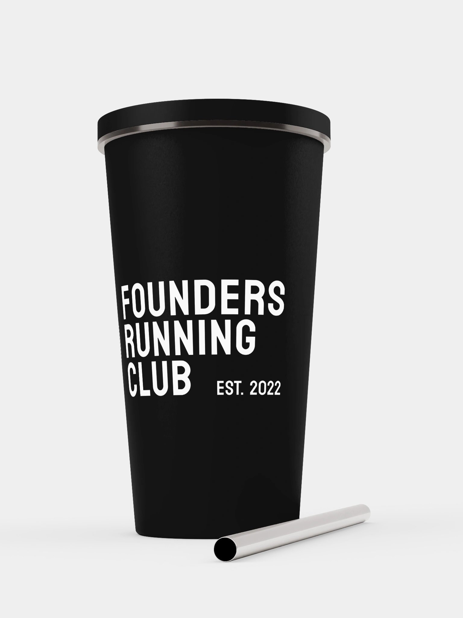 Founder Running Club - Tumbler with a straw product image (6)
