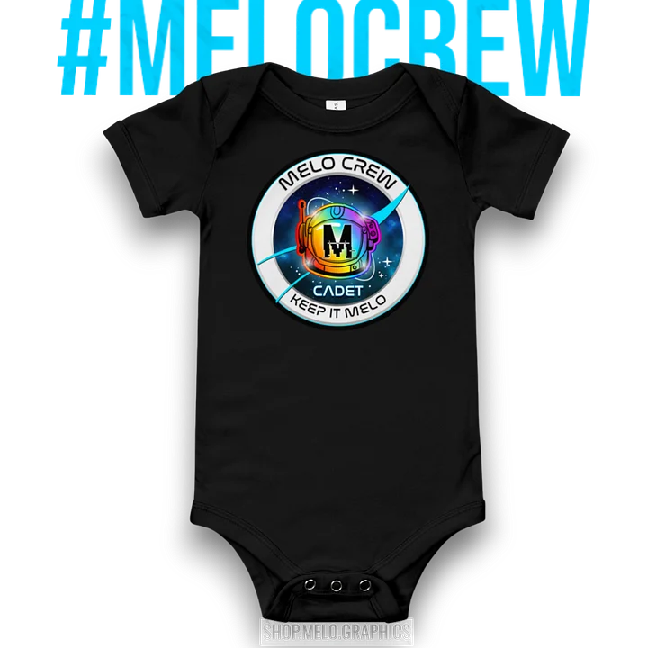 Official MELO CREW Cadet Member Badge - Classic Infant Onsie | #MadeByMELO product image (1)