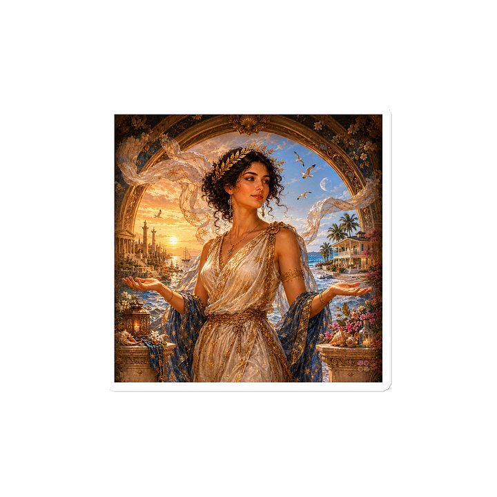 Goddess Fortuna Two Altars Vinyl Magnet product image (2)
