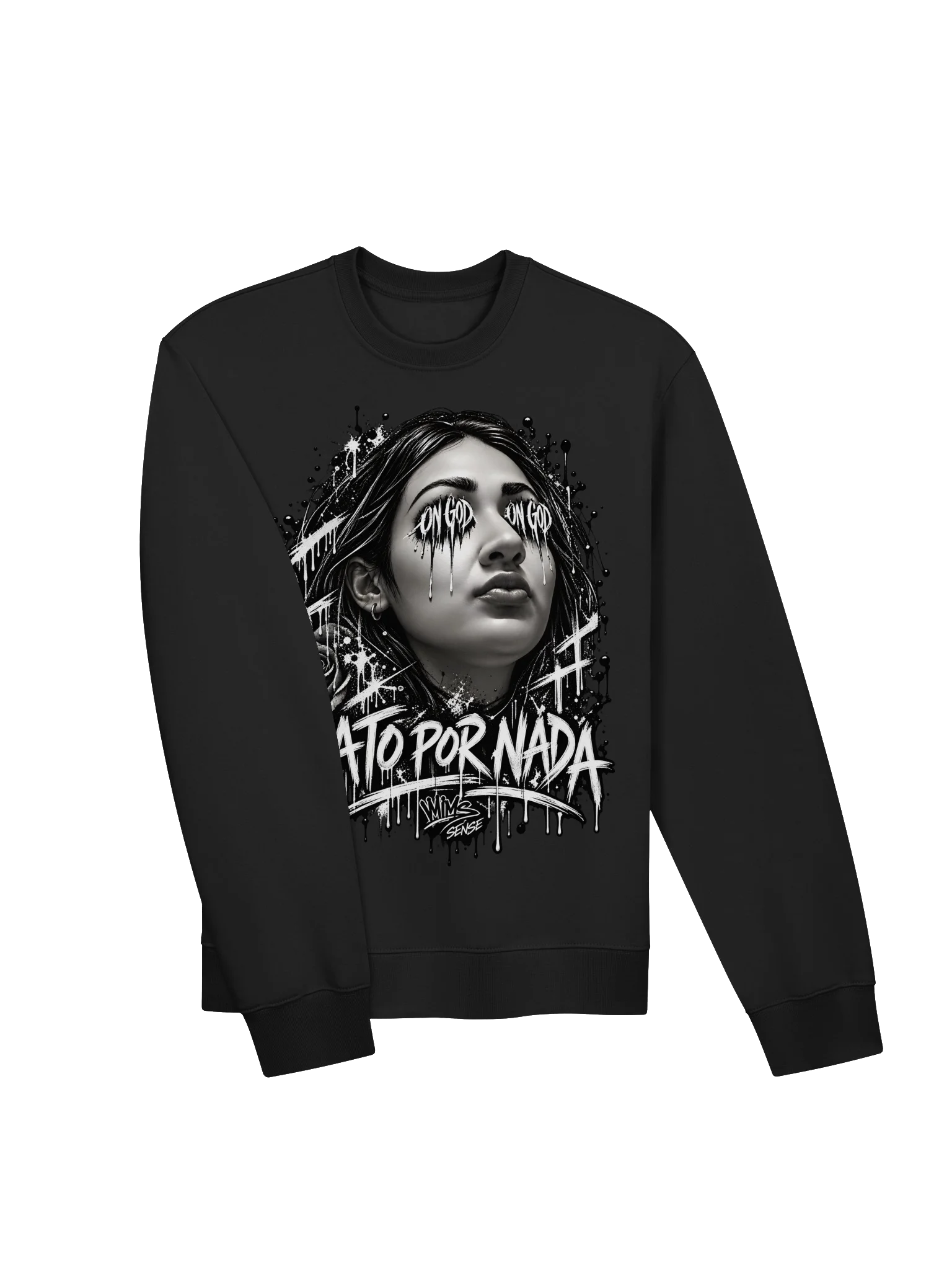 On God Rose Drip Sweatshirt product image (7)
