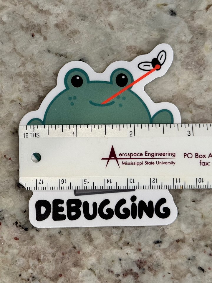 Debugging Frog Sticker product image (2)