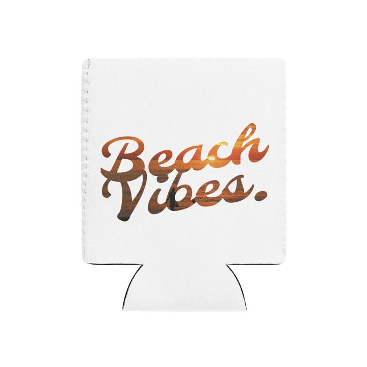 Beach Vibes Sunset Silhouette Coozie Can Cooler product image (1)