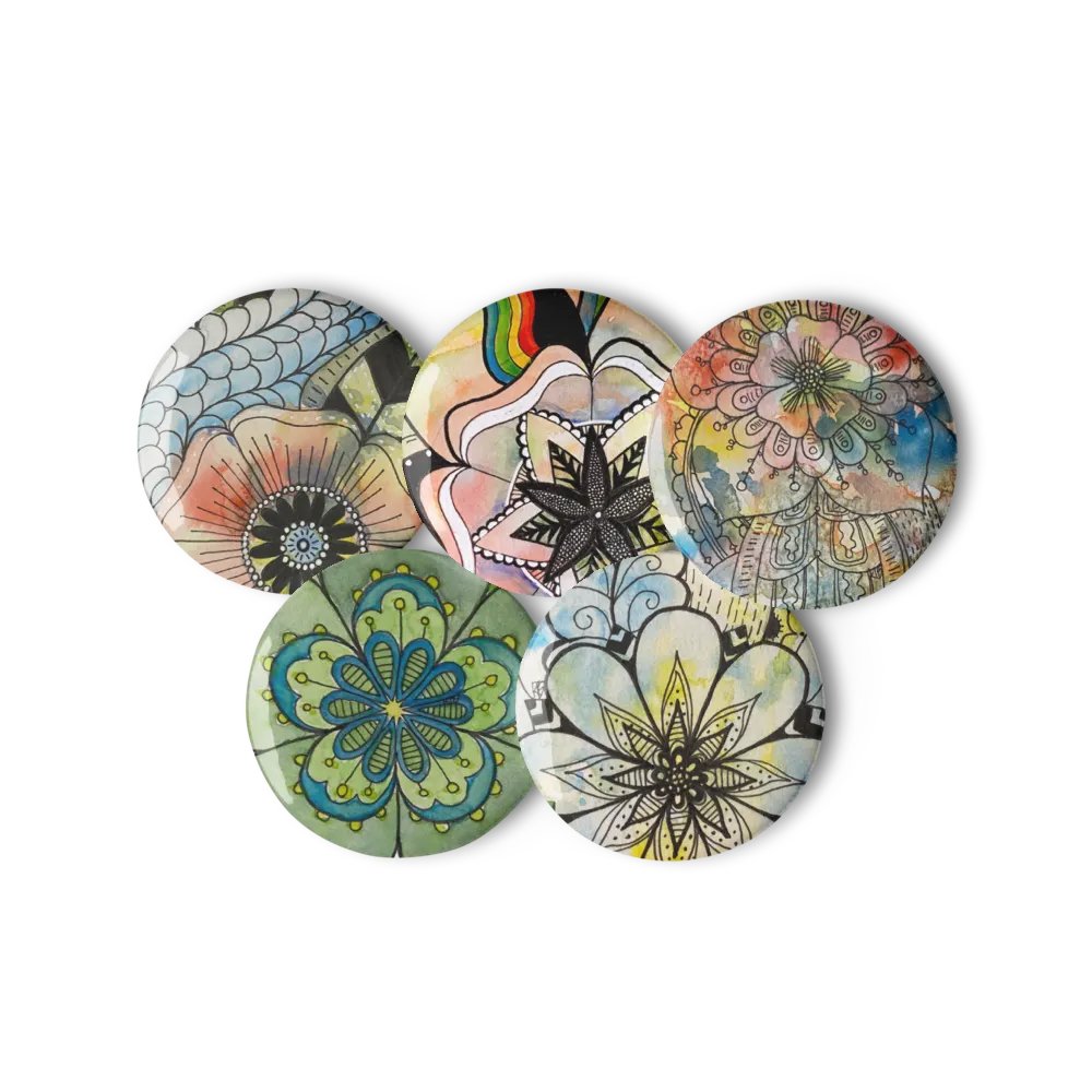 Floral Fantasy Pin Button Set product image (11)