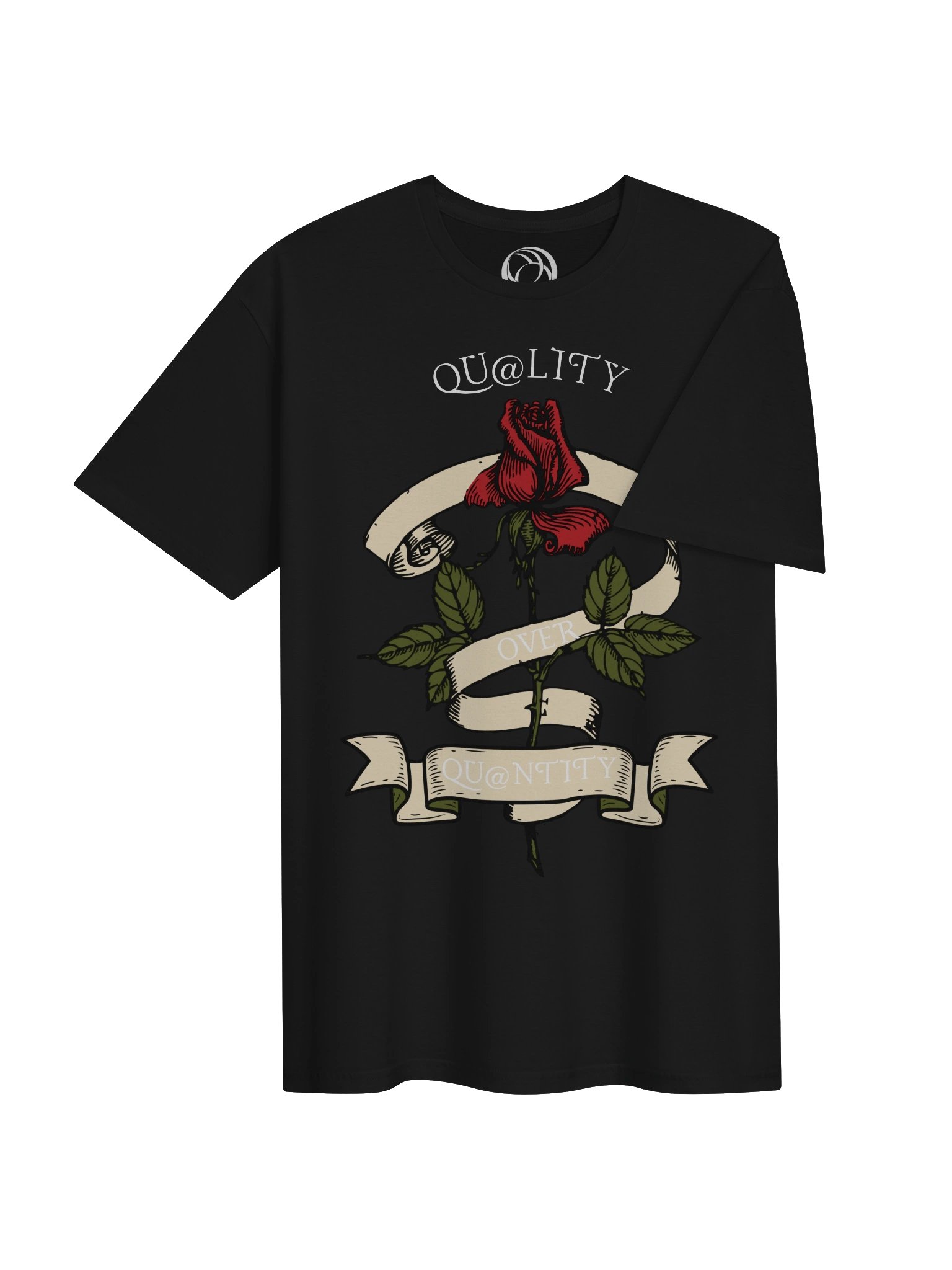 Qu@lity Over Qu@ntity Rose Tee product image (27)