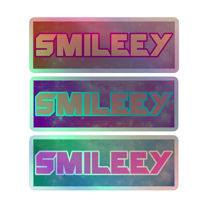 Smileey Galaxy Holographic Stickers product image (1)