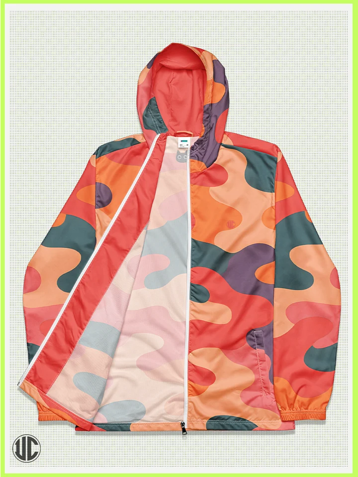Becky's Coral Camo – Windbreaker product image (1)