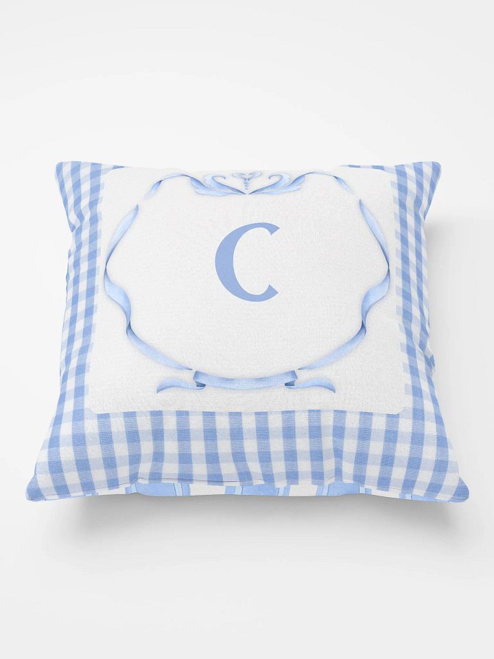 Blue Preppy Charm Pillow C product image (1)