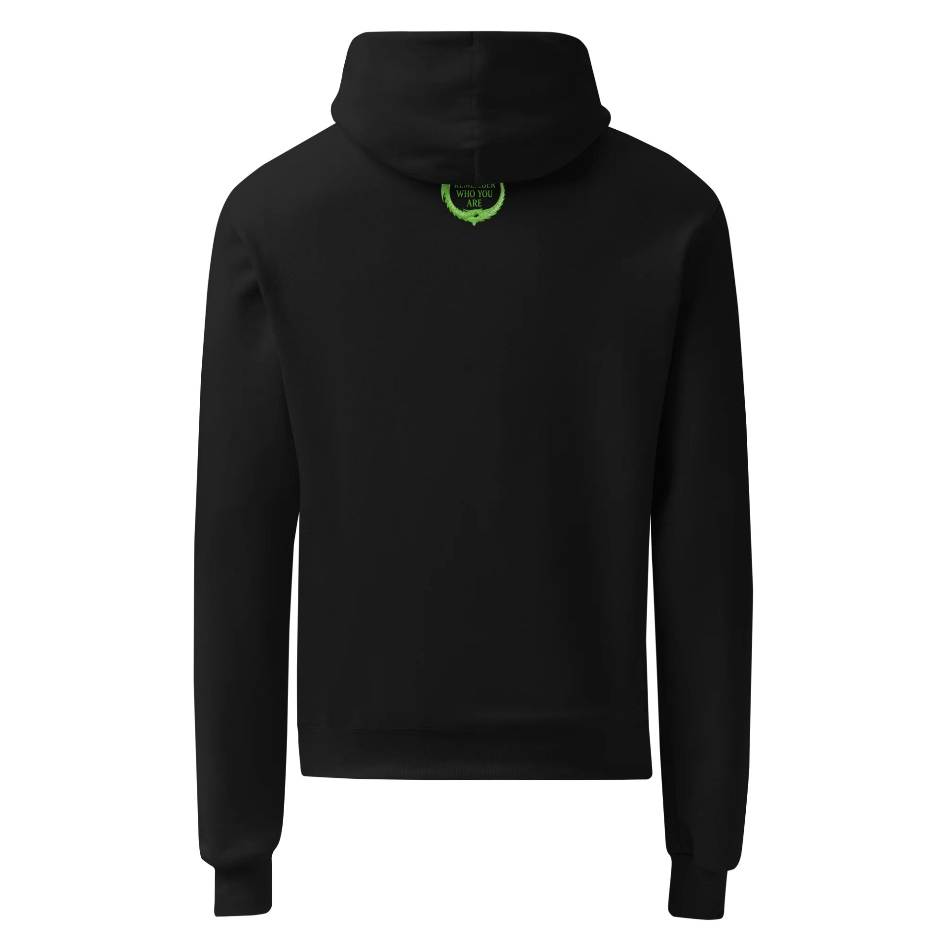 🟩 Green Dragon Hoodie – “Remember Who You Are” (Champion Edition) product image (3)