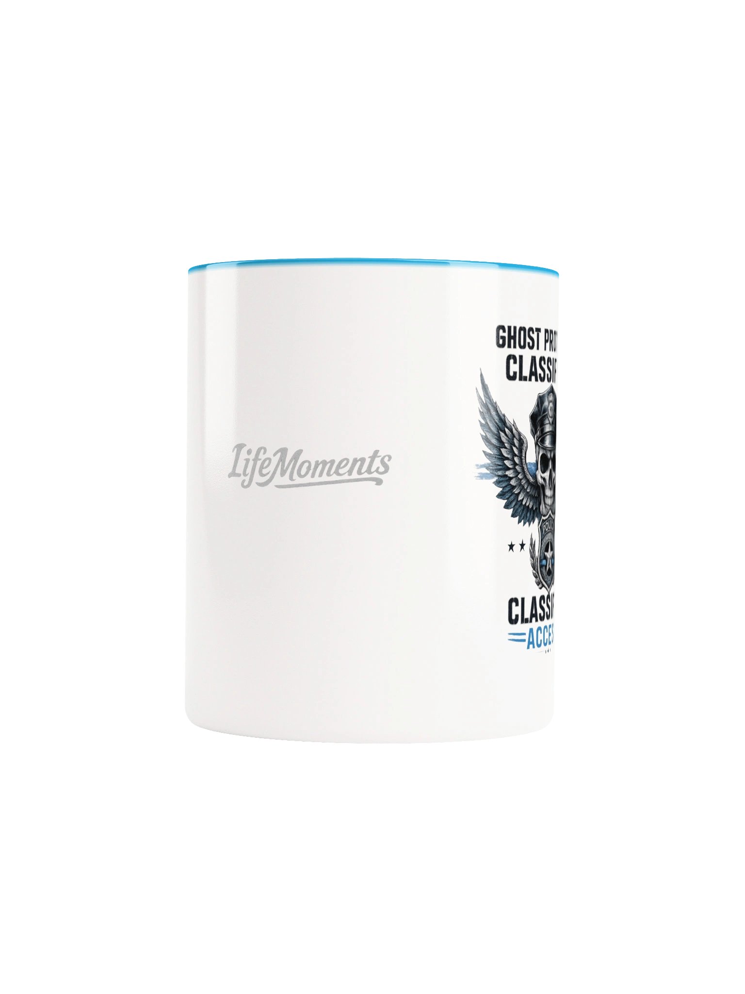 Funny Police Coffee Mug | Skeleton Cop Skull Cup | Thin Blue Line | 11oz & 15oz product image (6)