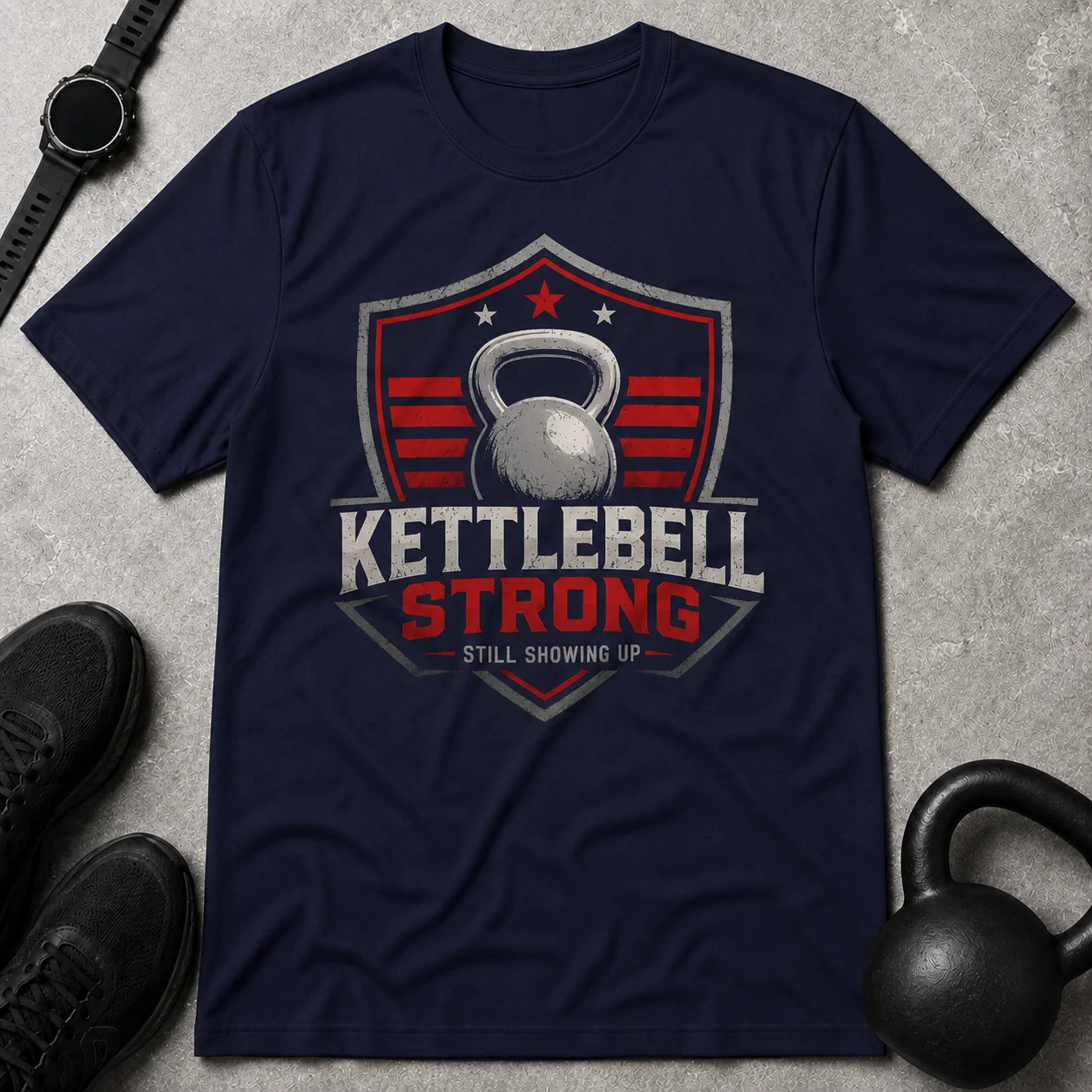 Kettlebell Shield T-Shirt product image (1)