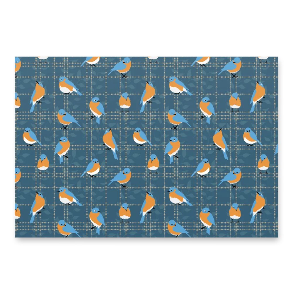 Bluebird Wrapping Paper Set 2 in Blue product image (5)