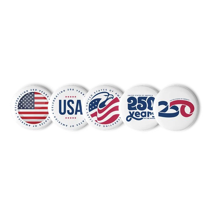 America 250 Pin Button Set product image (1)