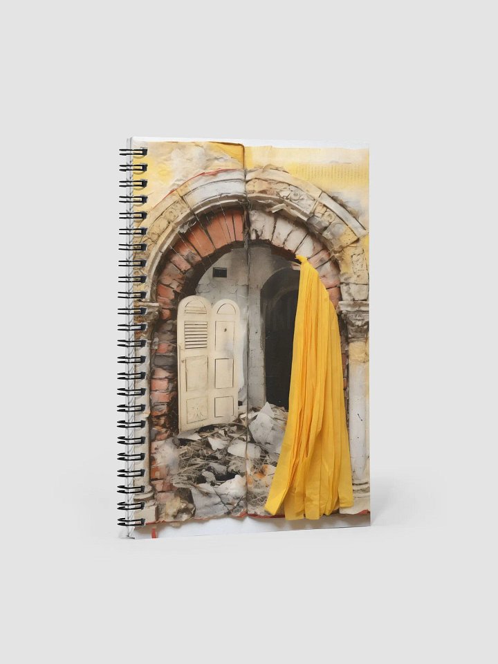 Ruins of Time Yellow Spiral Notebook product image (1)