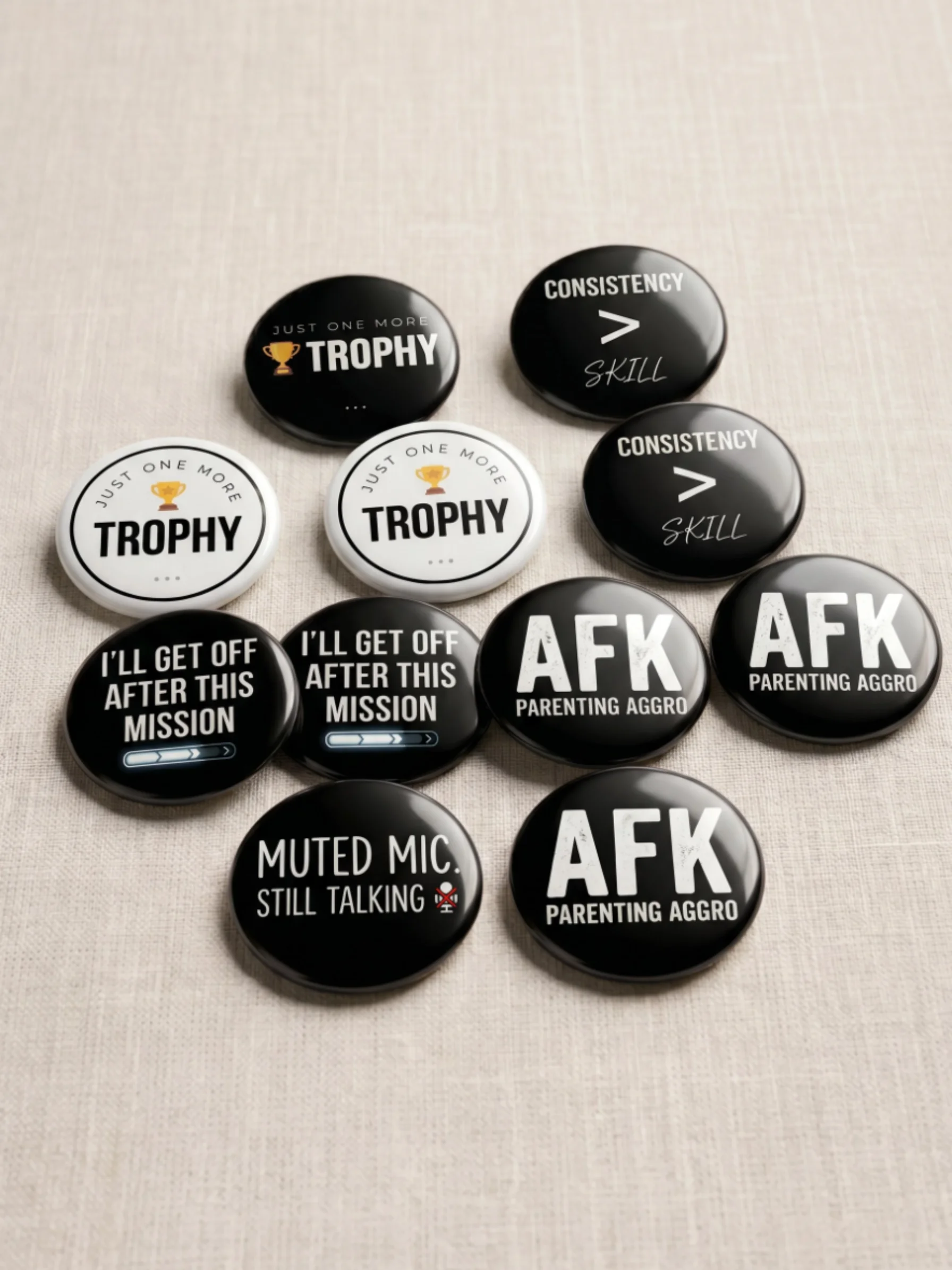 "The Grind" Pin Badge Bundle (X5) product image (1)