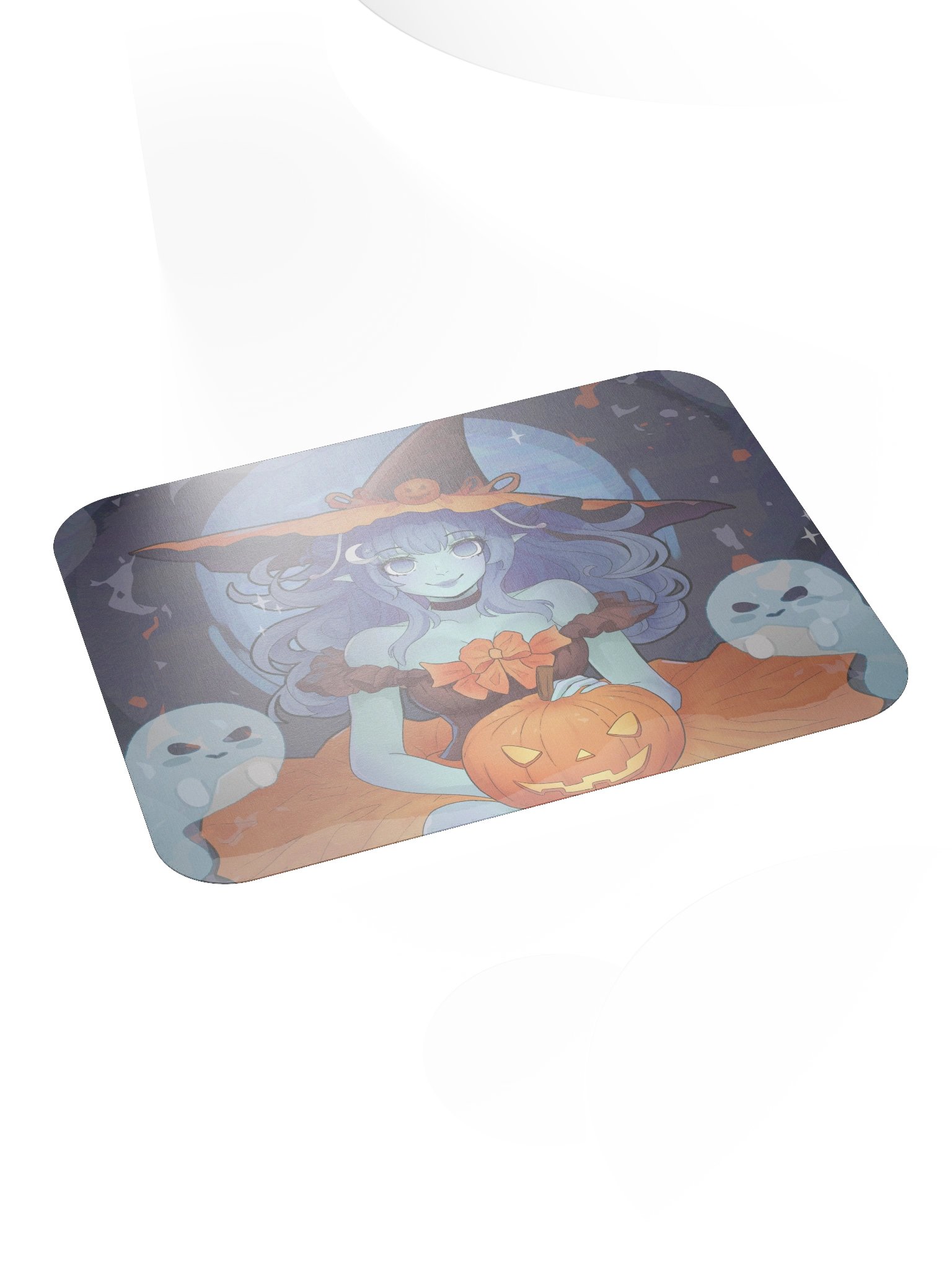 Starry Pumpkin Witch Standard Flat Mouse Pad product image (4)