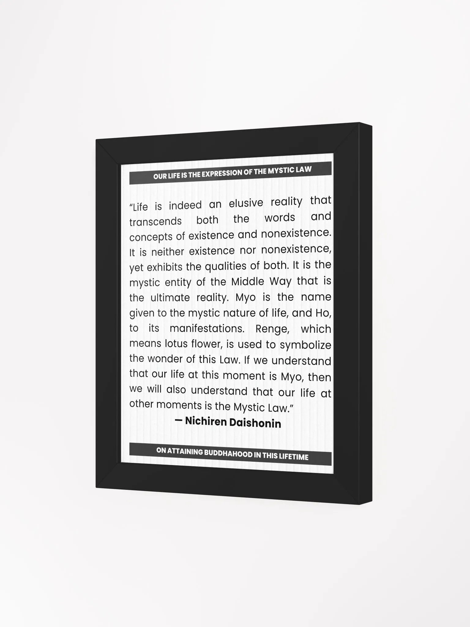 Nichiren Daishonin Quote on Mystic Law product image (3)
