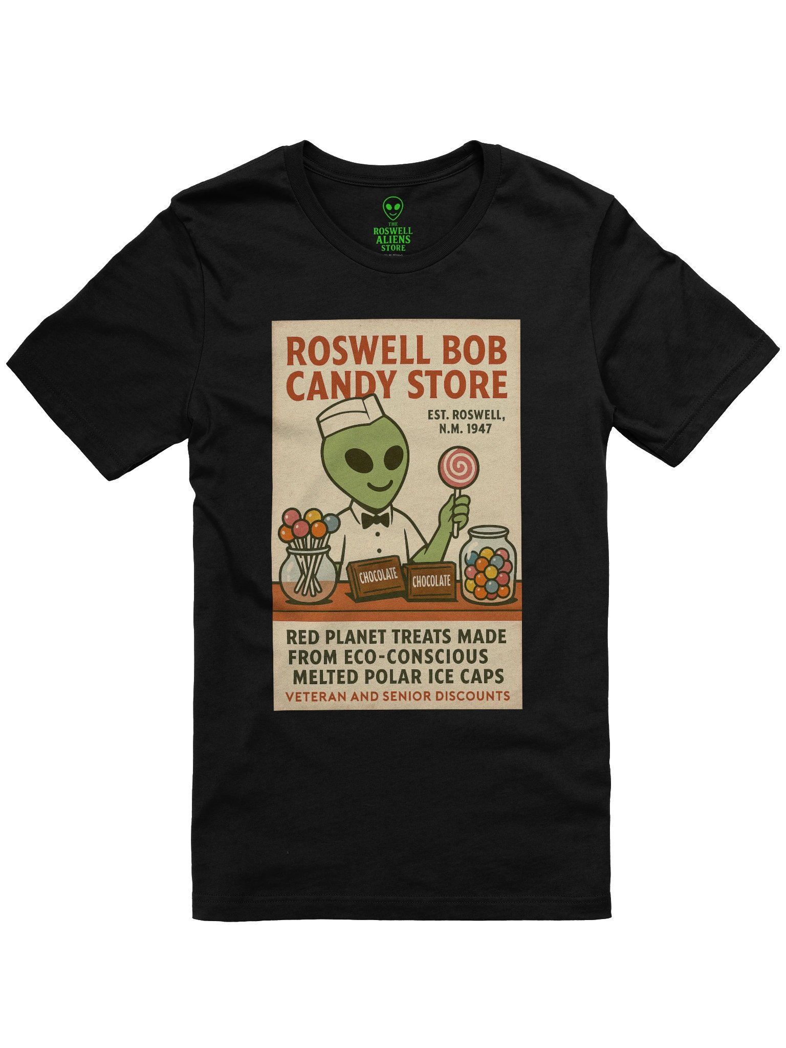 Roswell Bob Candy Store T-Shirt product image (1)