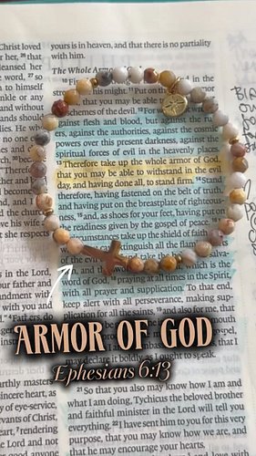 POV: You turn to your favorite Bible verse... and realize there’s a bracelet inspired by it. ✨

The Armor of God bracelet was...