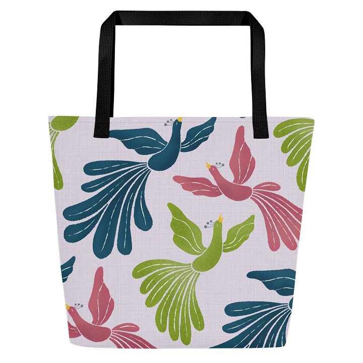 Mid-Century Modern Firebirds Large Tote Bag product image (1)