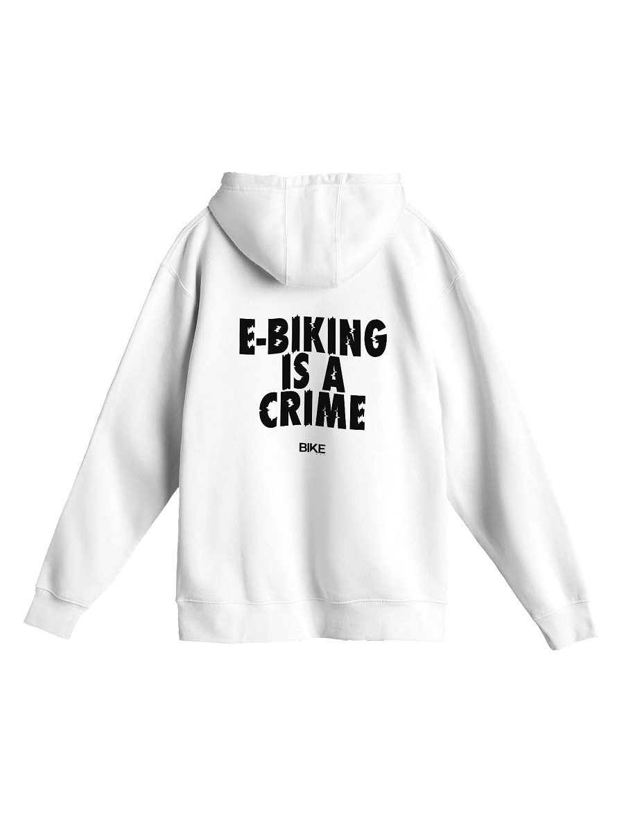 E-Biking Is A Crime Hoodie (Dark Logo) product image (1)