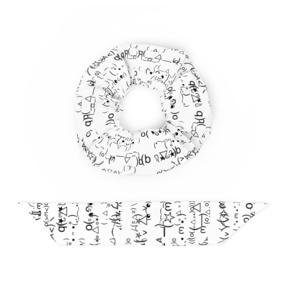 kaomoji scrunchie product image (5)