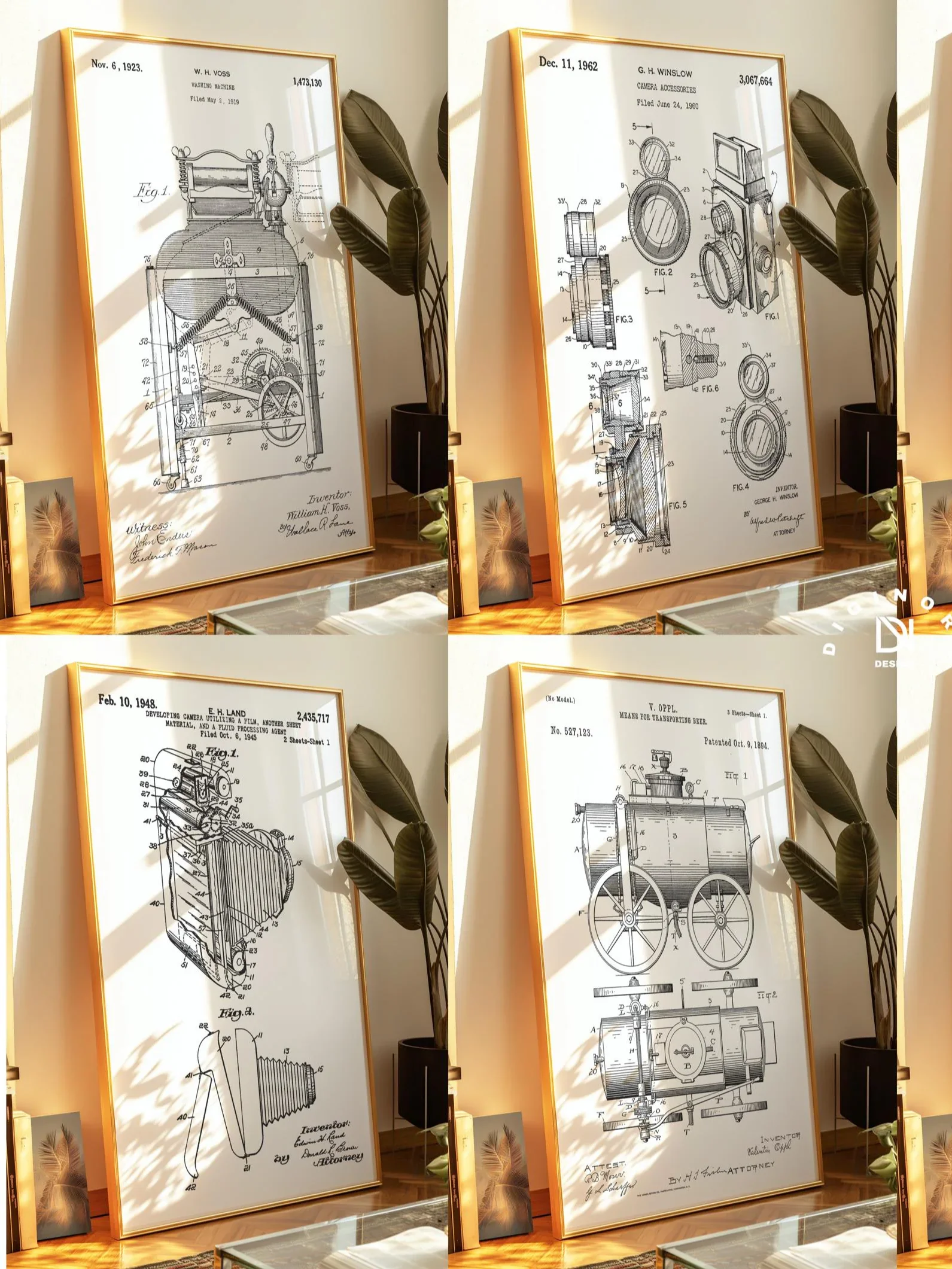 3000 MEGA Vintage Patent Posters Bundle Digital Print Set product image (6)