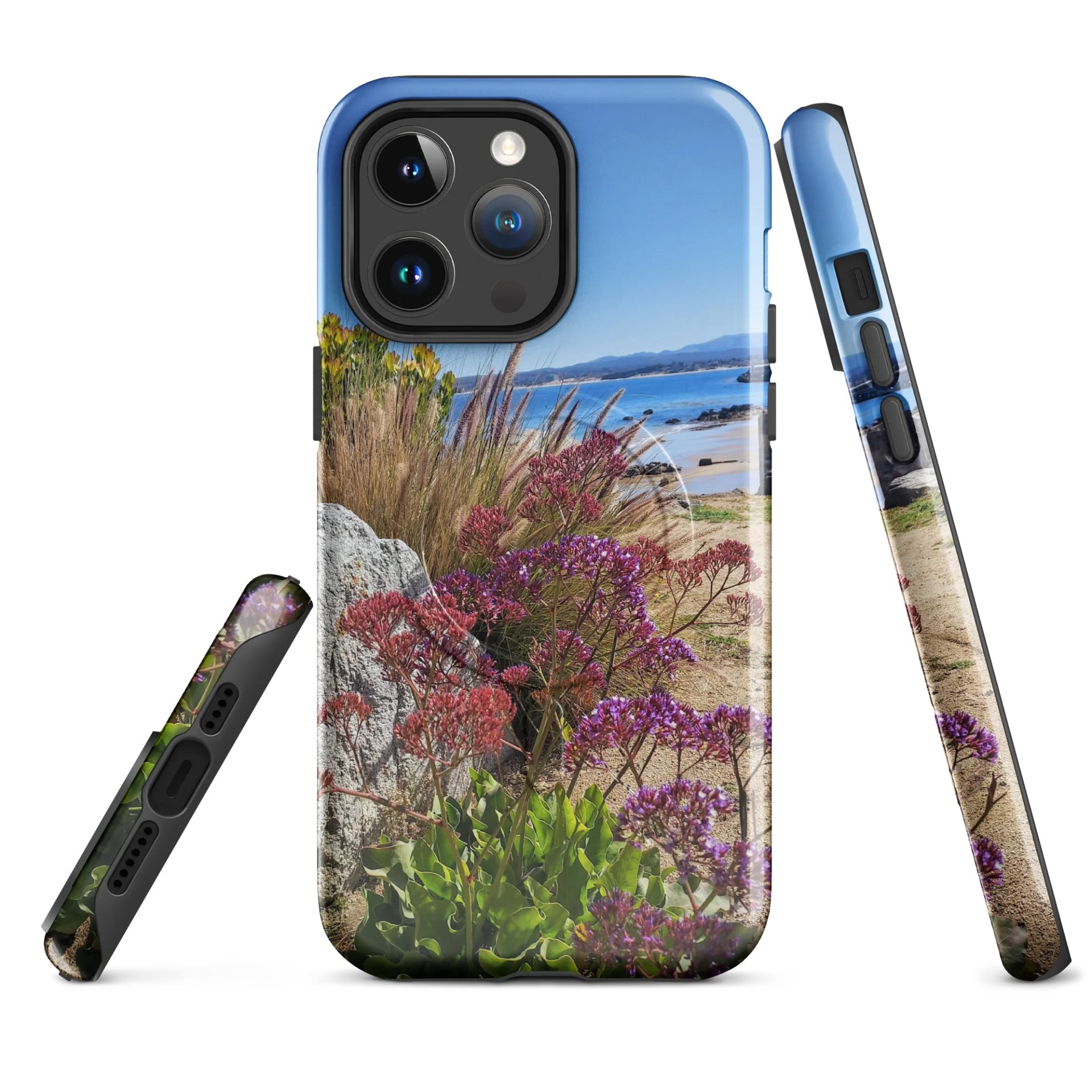Purple Flowers by the Coast MagSafe® Tough iPhone® Case product image (4)