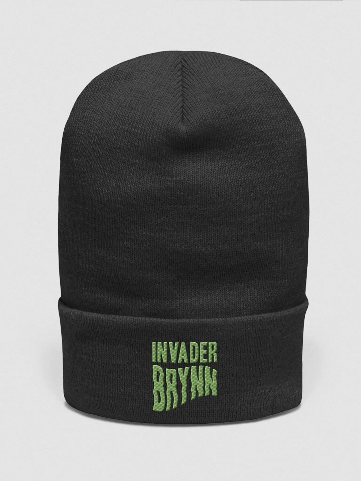 OG invader beanie (green text) product image (1)