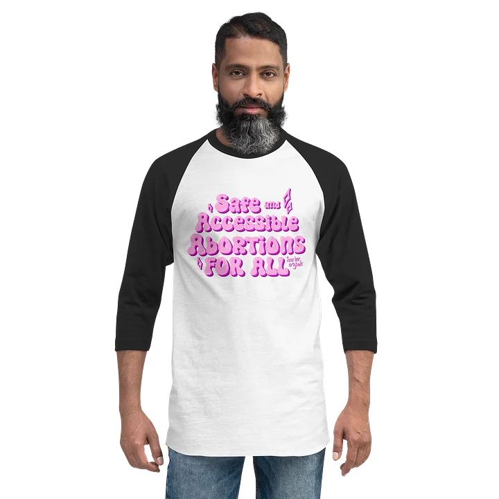 Safe and Accessible Pink 3/4 Tee product image (2)