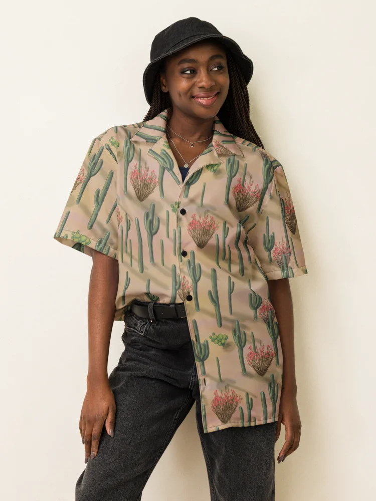 Saguaro Cactus Oversized Button-Down Shirt product image (10)
