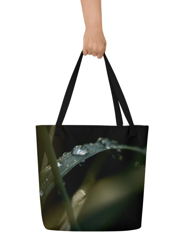 Large tote bag - Dew drops on grass product image (1)