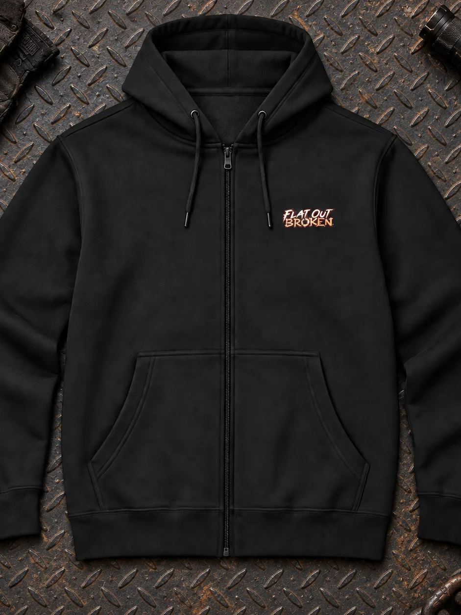 Funny THC Hoodie — For When “It’s Fine” Needs Backup | Flat Out Broken™ product image (2)