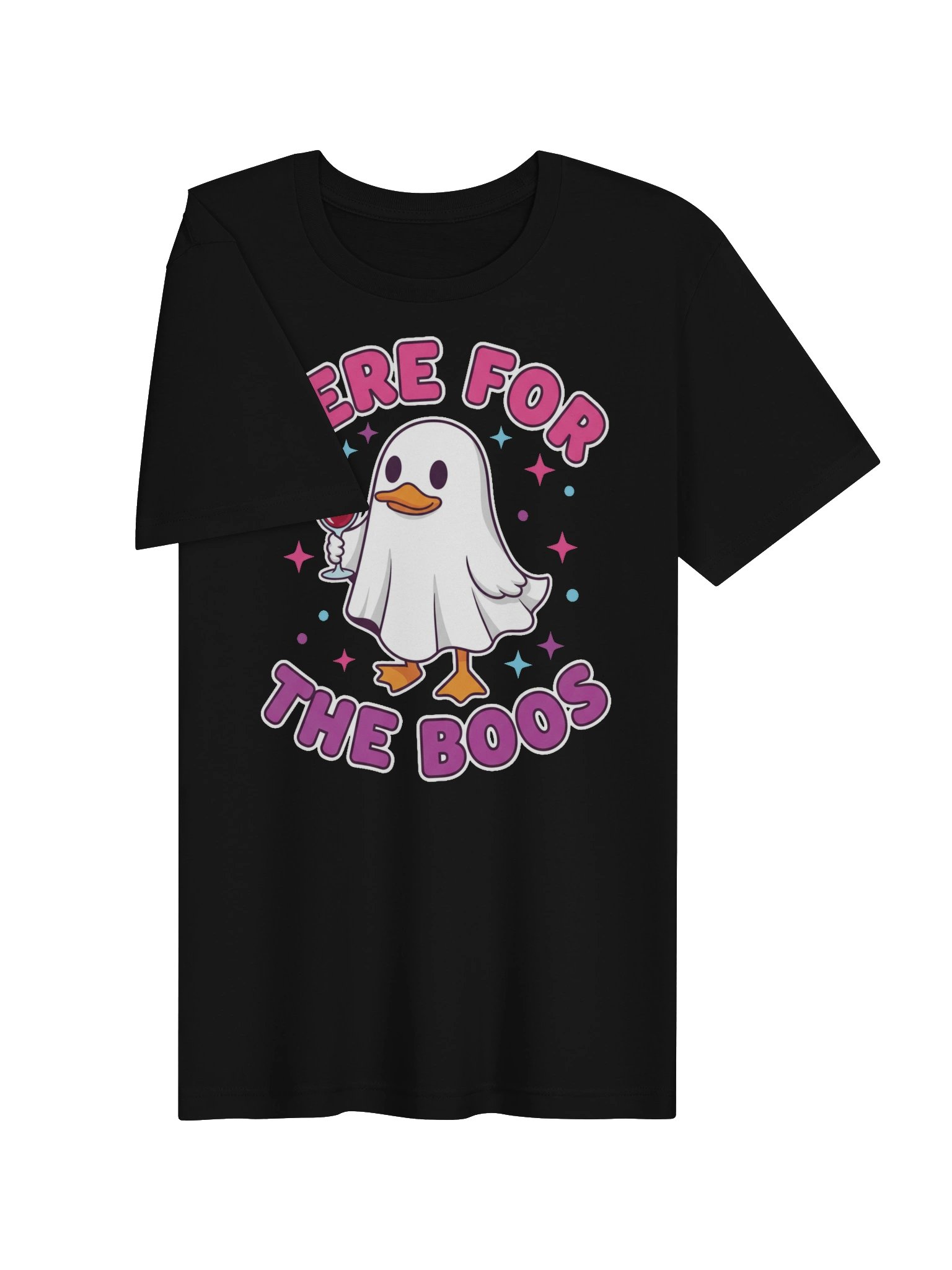 Here for the Boos Ghost Duck Halloween Tee product image (3)