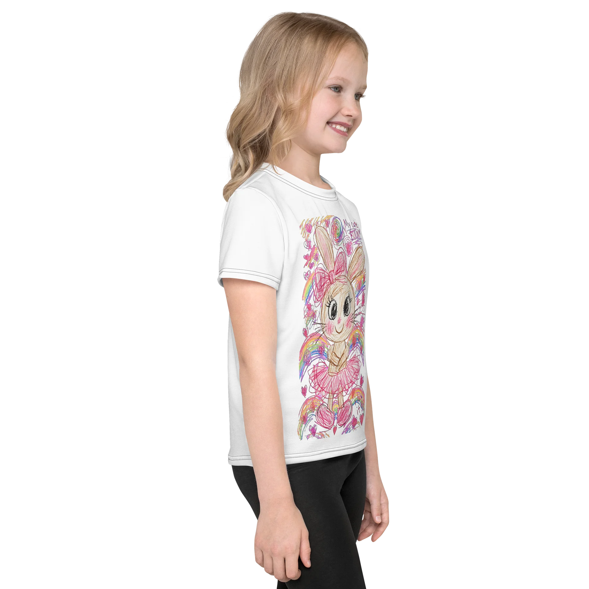 Rainbow Bunny Kids Tee product image (4)