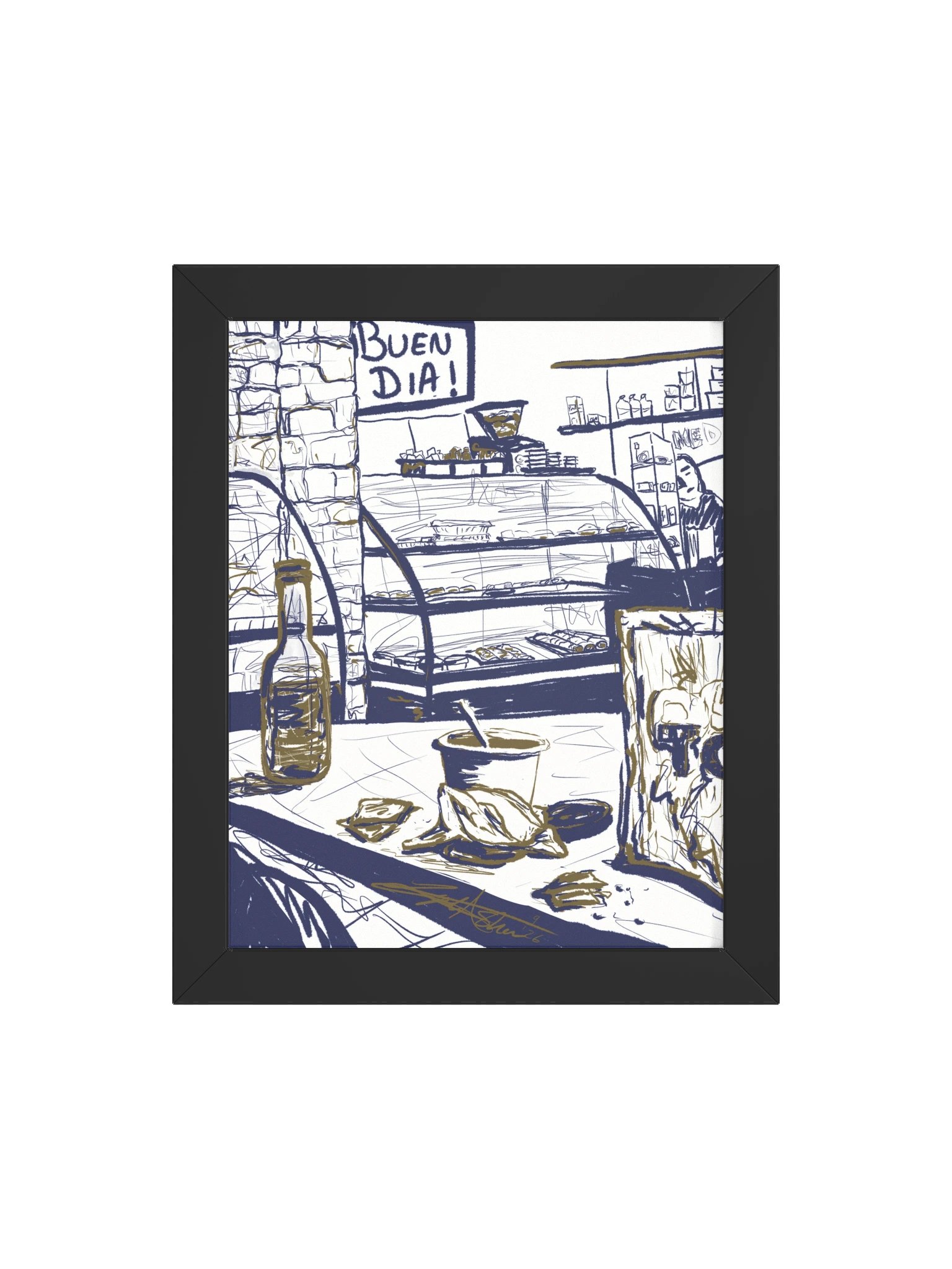 Buen día en la panadería | Framed Art Print product image (22)
