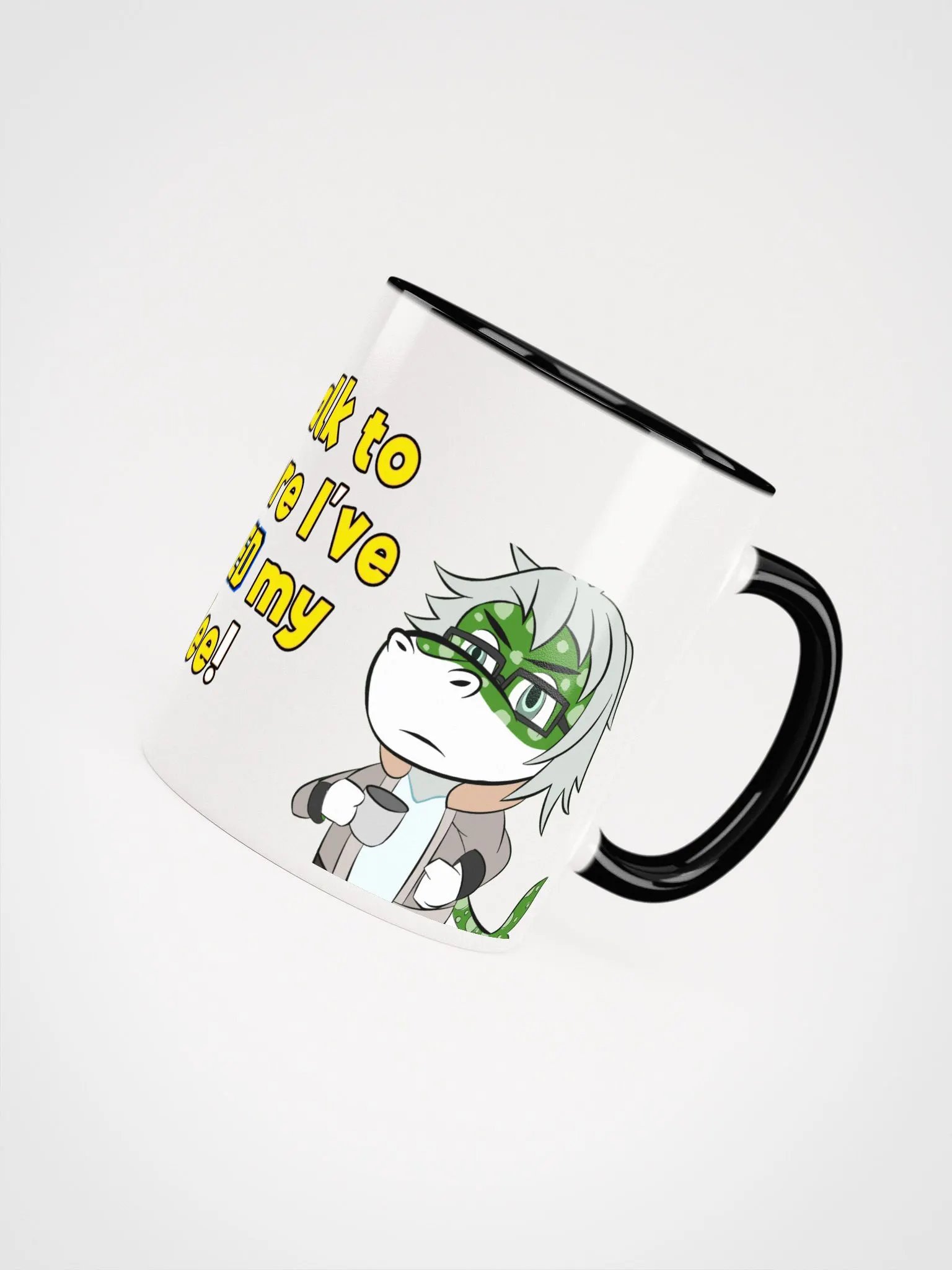 Ikari Ceramic Cup - "Don't Talk to me before I've "Fin"ished my Coffee!" product image (4)