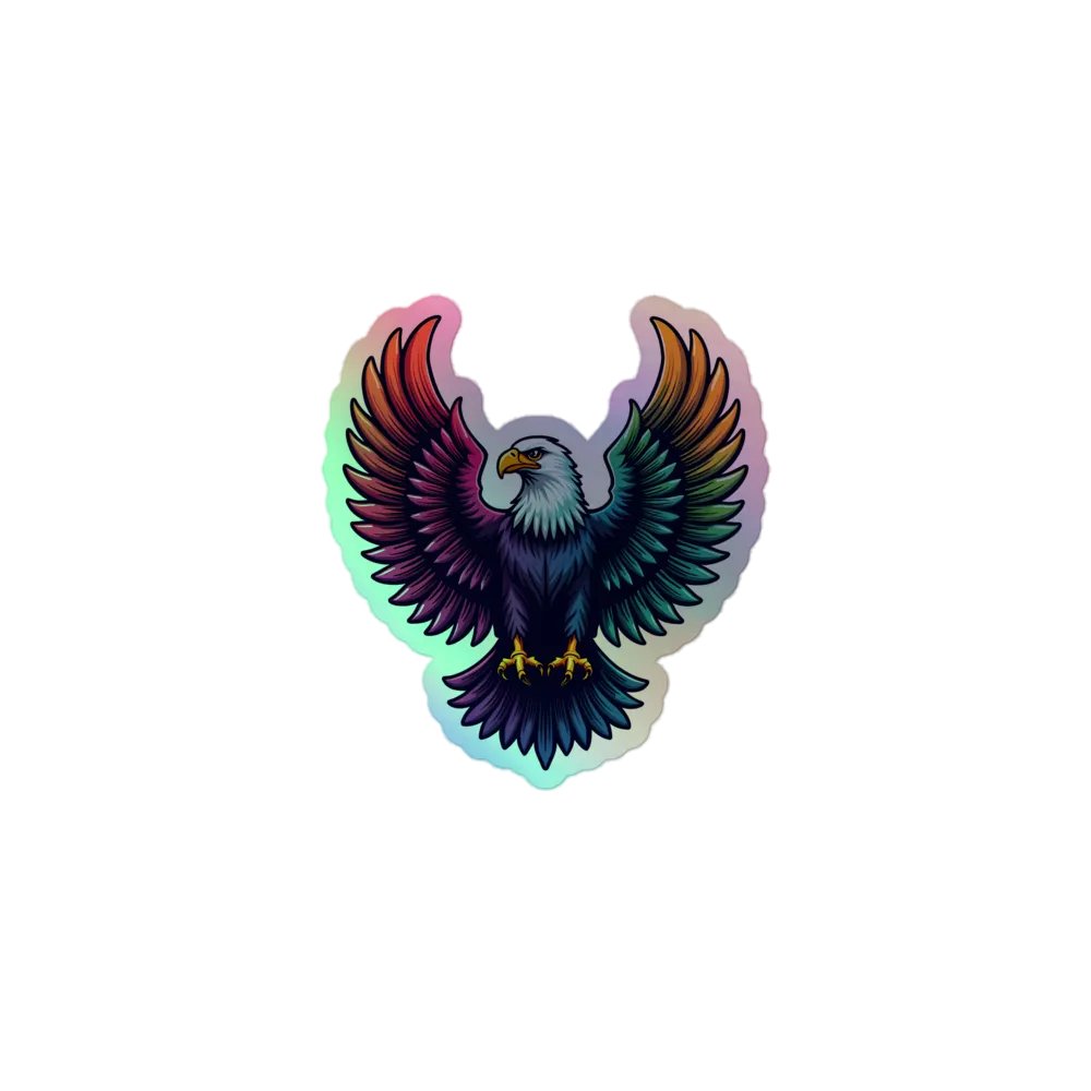 Ethereal Eagle Holographic Sticker Sheet product image (1)
